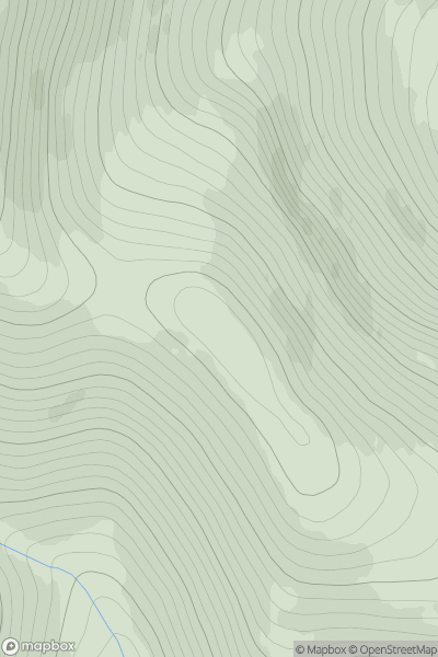 Thumbnail image for Meall an Eoin [Altnaharra to Dornoch] [NC596293] showing contour plot for surrounding peak